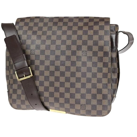 Auth LOUIS VUITTON Bastille Shoulder Bag Damier Ebene Leather Brown - Picture 1 of 16